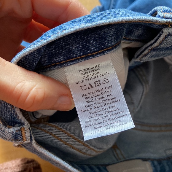 Everlane High Rise Skinny Ankle Denim Jeans - Picture 12 of 12